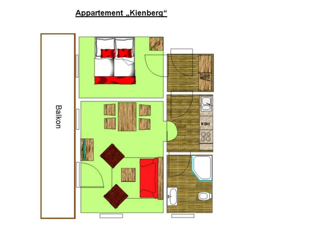 Ahorn-Appartements - Chiemgau Karte 인젤 외부 사진