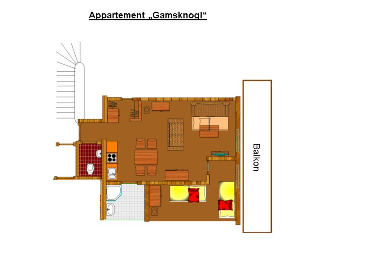 Ahorn-Appartements - Chiemgau Karte 인젤 외부 사진